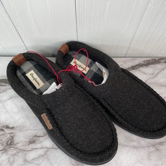 Dearfoams Men’s Thompson Cozy Memory Foam Slippers - Picture 4 of 8